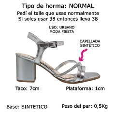Sandalias Mujer Ramarim Bajas Taco Ancho 7 Cm Vestir 31204 (RA31204) - Zona Shop