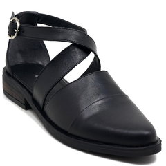 Sandalias Mujer Cuero Vacuno Zapatos Punta Cerrada Riot 1287