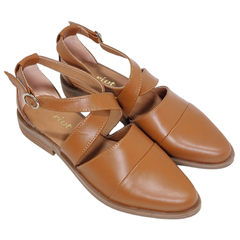 Sandalias Mujer Cuero Vacuno Zapatos Punta Cerrada Riot 1287