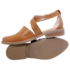 Sandalias Mujer Cuero Vacuno Zapatos Punta Cerrada Riot 1287