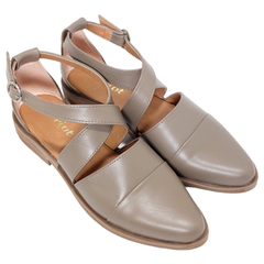 Sandalias Mujer Cuero Vacuno Zapatos Punta Cerrada Riot 1287