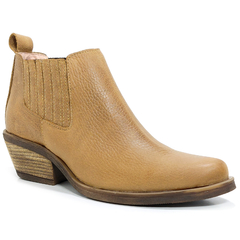 Botas Botinetas Cuero Mujer Tipo Texanas Caña Baja Riot 1622