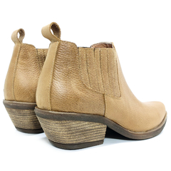Botas Botinetas Cuero Mujer Tipo Texanas Caña Baja Riot 1622
