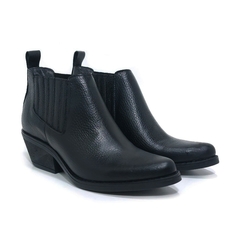 Botas Botinetas Cuero Mujer Tipo Texanas Caña Baja Riot 1622