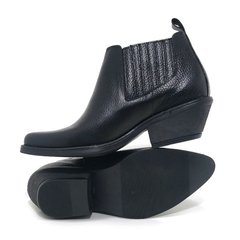 Botas Botinetas Cuero Mujer Tipo Texanas Caña Baja Riot 1622