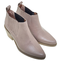 Botas Botinetas Cuero Mujer Tipo Texanas Caña Baja Riot 1622