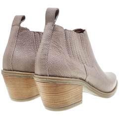 Botas Botinetas Cuero Mujer Tipo Texanas Caña Baja Riot 1622