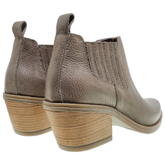 Botas Botinetas Cuero Mujer Tipo Texanas Caña Baja Riot 1622