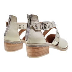 Sandalias Cuero Punta Cerrada Mujer Riot 3287 Zapatos Taco (RI3287) en internet