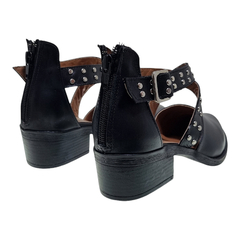 Imagen de Sandalias Cuero Punta Cerrada Mujer Riot 3287 Zapatos Taco (RI3287)