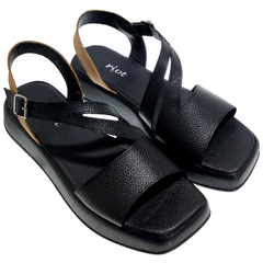 Sandalias Mujer Cuero Vacuno Riot Amina Bajas Urbanas Moda