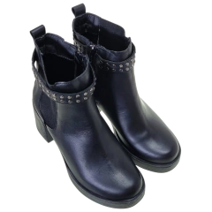 Botas Mujer Cuero Con Taco Urbanas Riot Dagna Moda Vestir