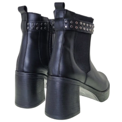 Botas Mujer Cuero Con Taco Urbanas Riot Dagna Moda Vestir