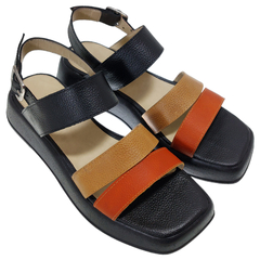Sandalias Mujer Bajas Verano Urbanas Cuero Vacuno Riot Dana