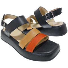 Sandalias Mujer Bajas Verano Urbanas Cuero Vacuno Riot Dana