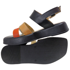 Sandalias Mujer Bajas Verano Urbanas Cuero Vacuno Riot Dana