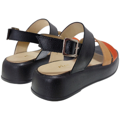 Sandalias Mujer Bajas Verano Urbanas Cuero Vacuno Riot Dana