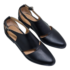 Sandalias Mujer Cuero Vacuno Punta Cerrada Bajas Riot Fara (RIFARA) - Zona Shop