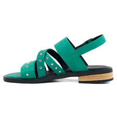 Sandalias Mujer Bajas Cuero Riot Frida Urbanas Livianas