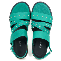 Sandalias Mujer Bajas Cuero Riot Frida Urbanas Livianas