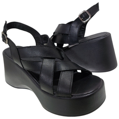 Sandalias Mujer Verano Cuero Vacuno Plataformas Riot Hana