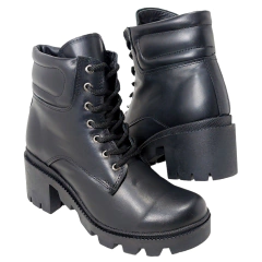 Borcegos Mujer Cuero Vacuno Urbanas Riot Kaira Moda Vestir