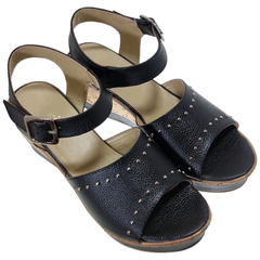 Sandalias Mujer Taco Chino Cuero Vacuno Riot Karima Verano