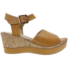 Sandalias Mujer Taco Chino Cuero Vacuno Riot Karima Verano