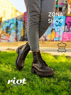 Borcegos Mujer Riot Cuero Vacuno Katrina Urbanos Bota Cierre (RIKATRIN) - Zona Shop