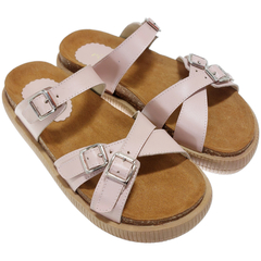 Sandalias Mujer Bajas Verano Urbanas Cuero Vacuno Riot Leila