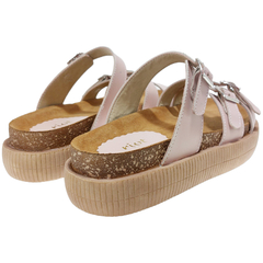 Sandalias Mujer Bajas Verano Urbanas Cuero Vacuno Riot Leila