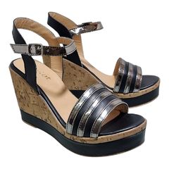 Imagen de Sandalias Mujer Taco Chino Altas Cuero Vacuno Riot Milena (RIMILENA)