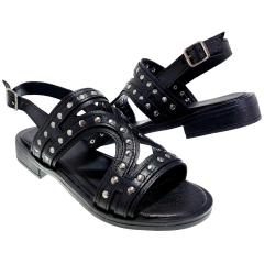Sandalias Mujer Bajas Moda Urbana Cuero Comodas Riot Raina