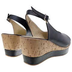 Sandalias Mujer Taco Chino Cuero Vacuno Riot Samia Livianas
