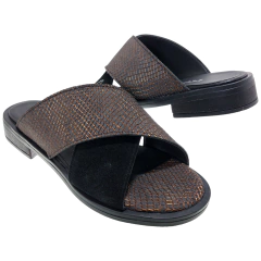 Sandalias Mujer Bajas Cuero Vacuno Riot Seina Zuecos Verano