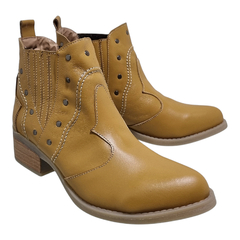 Botas Texanas Cuero Vacuno Mujer Botinetas Riot Sevan Cortas (RISEVAN) - Zona Shop