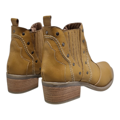 Botas Texanas Cuero Vacuno Mujer Botinetas Riot Sevan Cortas (RISEVAN)