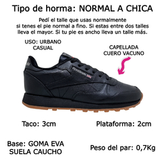 Zapatillas Deportivas Mujer Reebok Classic Leather Cuero (RKCLASLT) - Zona Shop
