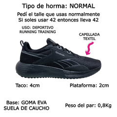 Zapatillas Deportivas Reebok Hombre Running Lite Plus 4 Gym (RKLITEP4) - Zona Shop