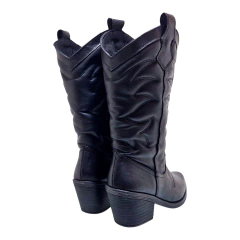 Botas Mujer Caña Alta Texanas Cuero Moda Cómodas Savage Gz 8 (SAGZ8)