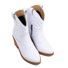 Botas Texanas Mujer Caña Media Cuero Clasicas Savage Gz 91