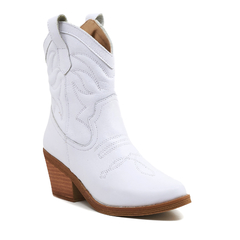 Botas Texanas Mujer Caña Media Cuero Clasicas Savage Gz 91