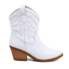 Botas Texanas Mujer Caña Media Cuero Clasicas Savage Gz 91