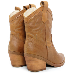Botas Texanas Mujer Caña Media Cuero Clasicas Savage Gz 91