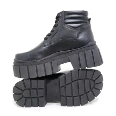 Borcegos Mujer Savage Cuero Vacuno Plataforma Urbanos 300