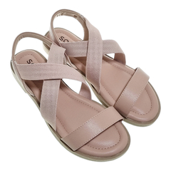 Sandalias Mujer Softli Bajas 10079 Acolchonadas Tipo Romanas (SO10079)
