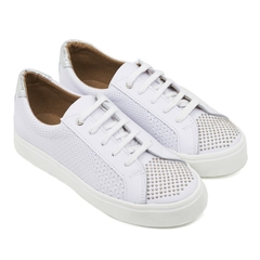 Zapatillas Mujer Sucre 1011 Urbanas Cuero Vacuno Grabado con Micro Tachas