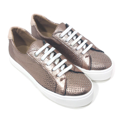 Zapatillas Mujer Sucre 1011 Urbanas Cuero Vacuno Grabado con Micro Tachas