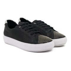 Zapatillas Mujer Sucre 1011 Urbanas Cuero Vacuno Grabado con Micro Tachas