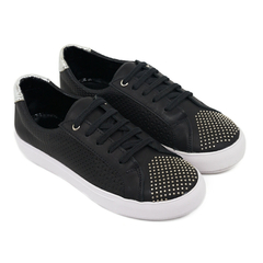 Zapatillas Mujer Sucre 1011 Urbanas Cuero Vacuno Grabado con Micro Tachas